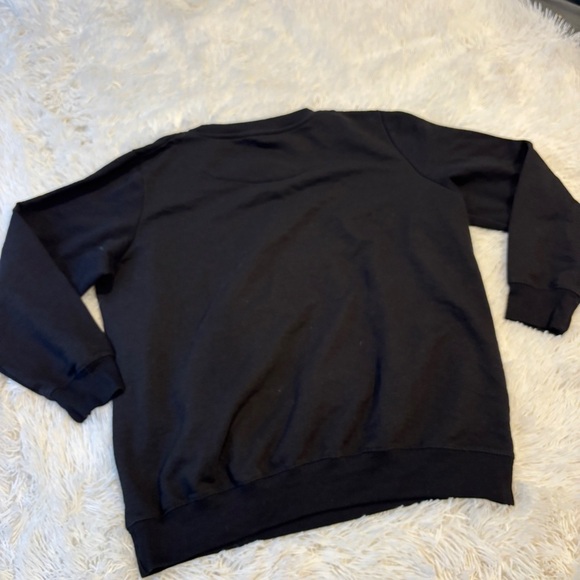 Rolling Stones Tongue Crew Neck Sweatshirt Black Lightweight Woman’s Medium - Picture 7 of 9